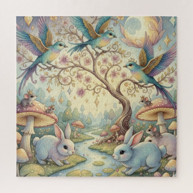 Puzzle Susurros del Bosque Azul (Vertical)