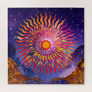 Puzzle "Susurros solares en el cielo" El sol