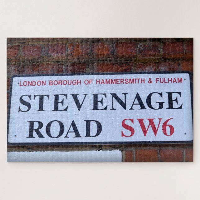 Puzzle SW6 Stevenage Road - Fulham - Londres - 8x10 pulga (Horizontal)