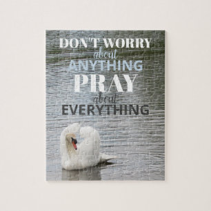 Puzzle Swan Don't Worry Pray
