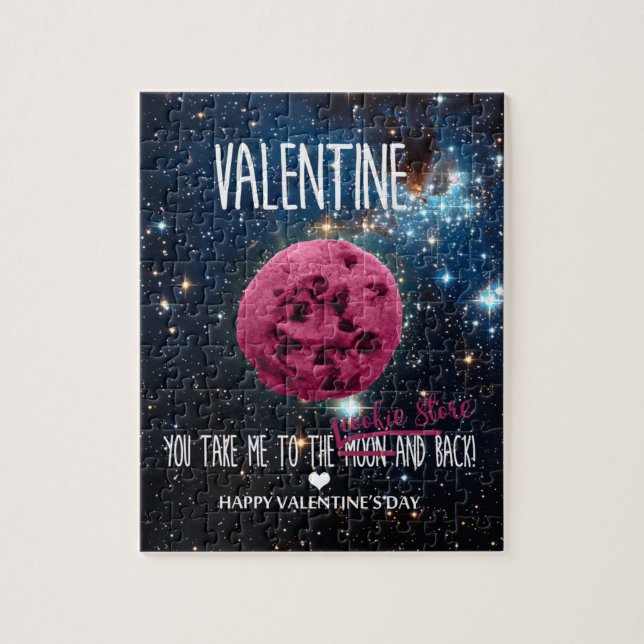 Puzzle Sweet cookies to Valentines (Vertical)
