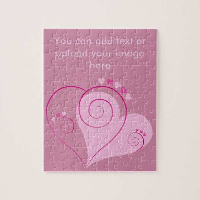 Puzzle Sweet Cute Feliz San Valentín Amor Corazones Bland (Vertical)