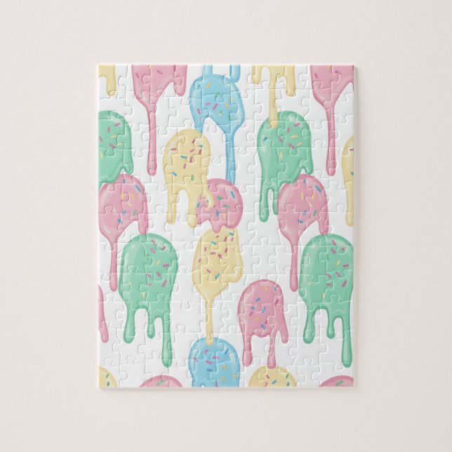 Puzzle Sweet Drip: Un Sueño de Helado Pastel (Vertical)