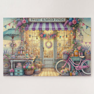 Puzzle Sweet Summer Finds Beach Shop with Pink Bike