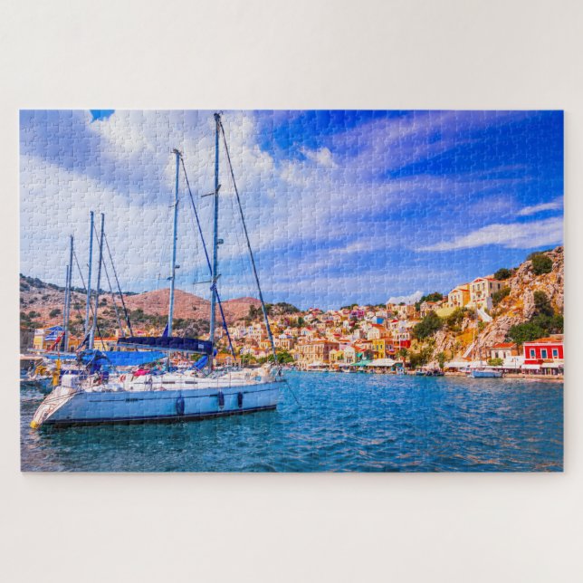 Puzzle Symi en Grecia (Horizontal)