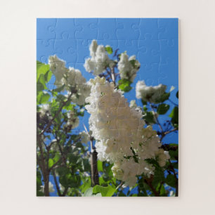 Puzzle Syringa, Árbol de flores de lámina blanca