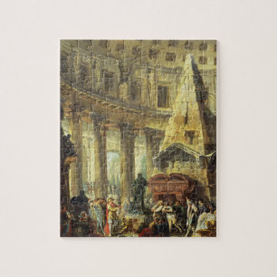 Puzzle T28516 Alexander el grande visitando la tumba de