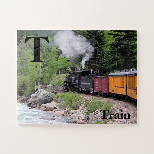Puzzle T es para tren (& río, Colorado) (Horizontal)