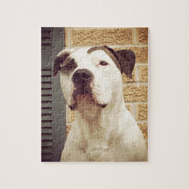 Puzzle T-Hueso del pitbull (Vertical)