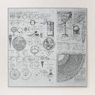 Puzzle Tabla de astronomía ~ Cyclopaedia ~ Cámara Ephraim