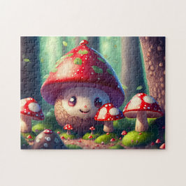 Puzzle Taburetes de tela en el bosque - buena suerte