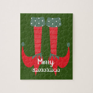 Puzzle Tacones de Duende de Navidad Feliz Navidad