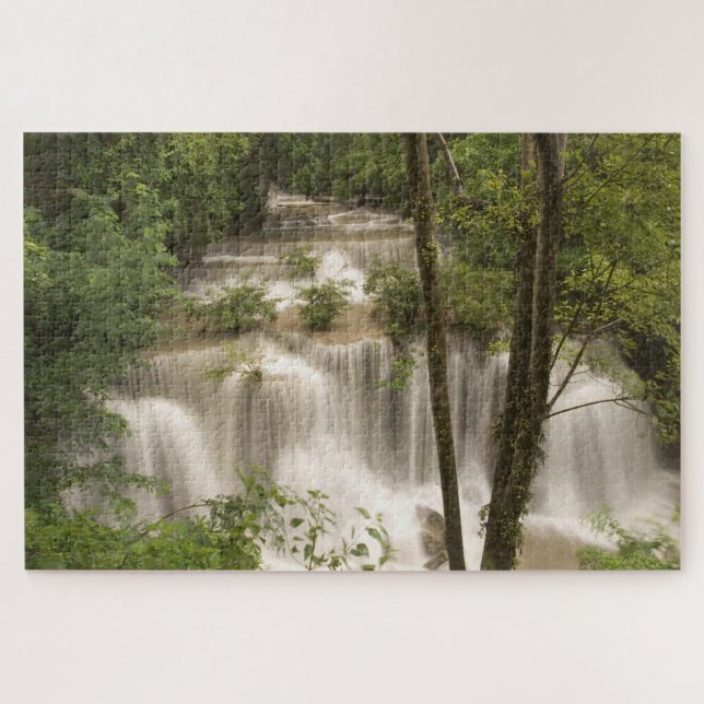 Puzzle Tailandia, cascada de Huai Mae Khamin (Horizontal)