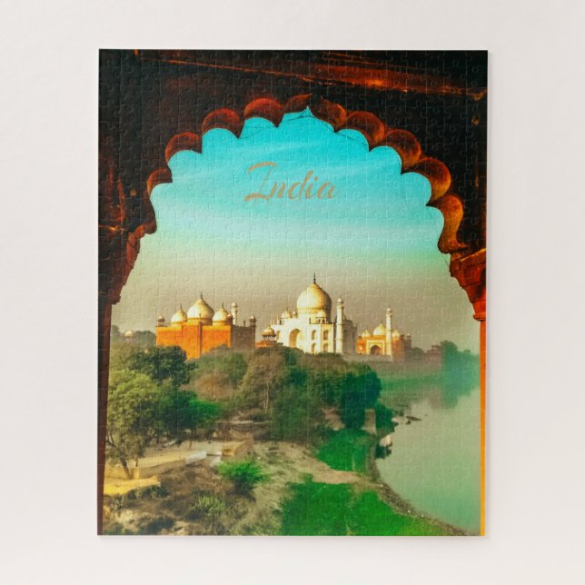 Puzzle Taj Mahal de la India (Vertical)