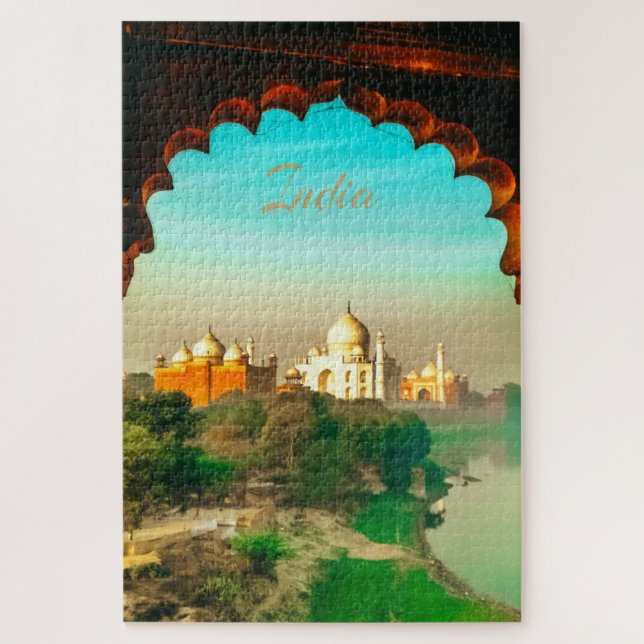 Puzzle Taj Mahal de la India (Vertical)