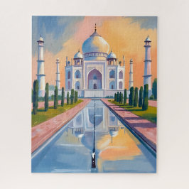 Puzzle Taj Mahal India Travel Painting