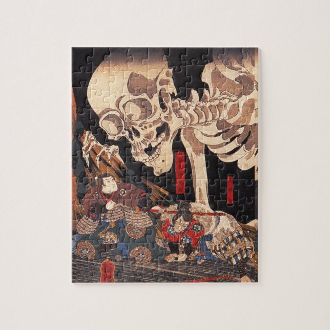 Puzzle Takiyasha la bruja y el espectro esquelético (Vertical)