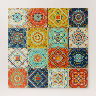 Puzzle Talavera, Azulejos, tapicería de mosaicos turcos.