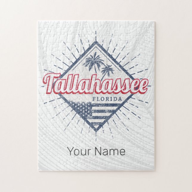 Puzzle Tallahassee City Florida Estados Unidos (Vertical)