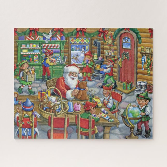 Puzzle Taller de Cute Santa (Horizontal)