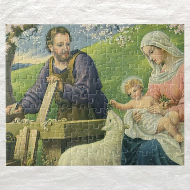 Puzzle Taller de José con María y el Niño Jesús (Subido por el creador)