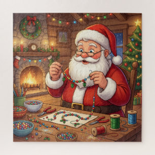 Puzzle Taller de Santa: Creación de Joyas Navideñas