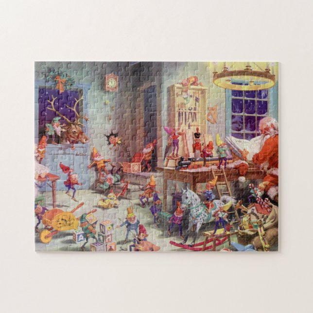 Puzzle Taller de Santas (Horizontal)