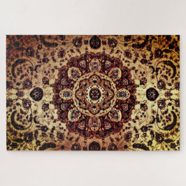 Puzzle Tan Oriental Rug