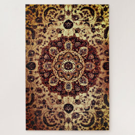 Puzzle Tan Oriental Rug