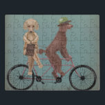 Puzzle Tandem de cangrejo<br><div class="desc">Tándem de Poodle de Fabfunky. Cuenta con canapés que montan una bicicleta en un estilo caprichoso y de vapor. | 192042D</div>