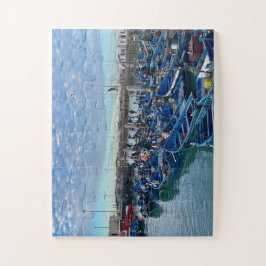 Puzzle Tangled Blue Dreams – Fishing Boats of Essaouira