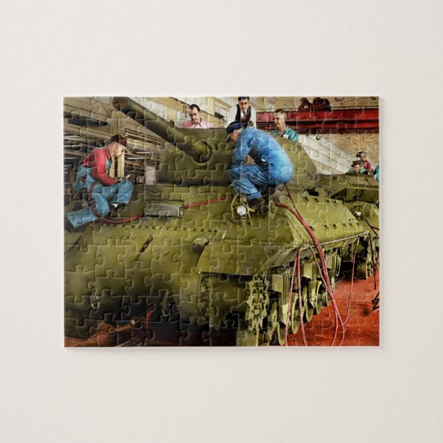 Puzzle Tanque - Fábrica - Tanques de entendimiento 1943 (Horizontal)
