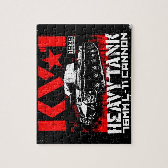 Puzzle Tanque pesado de la Unión Soviética KV-1 (Vertical)