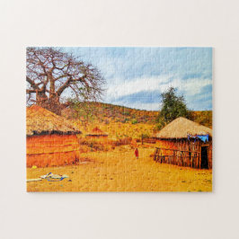 Puzzle Tanzania Massai Village