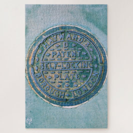 Puzzle Tapa de la utilidad de Londres - 20x30 - 1014 pcs.