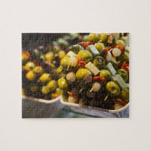 Puzzle Tapas hechas con aceitunas rellenas