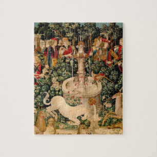 Puzzle Tapices Medievales de Unicornio Impreso: Met Clois