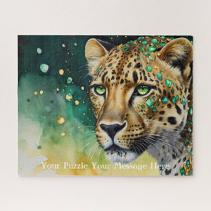 Puzzle Tapiz de león acuarela fantasía mosaico diamante