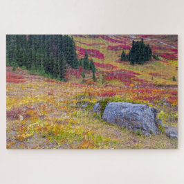Puzzle Tapiz de otoño alpino colorido