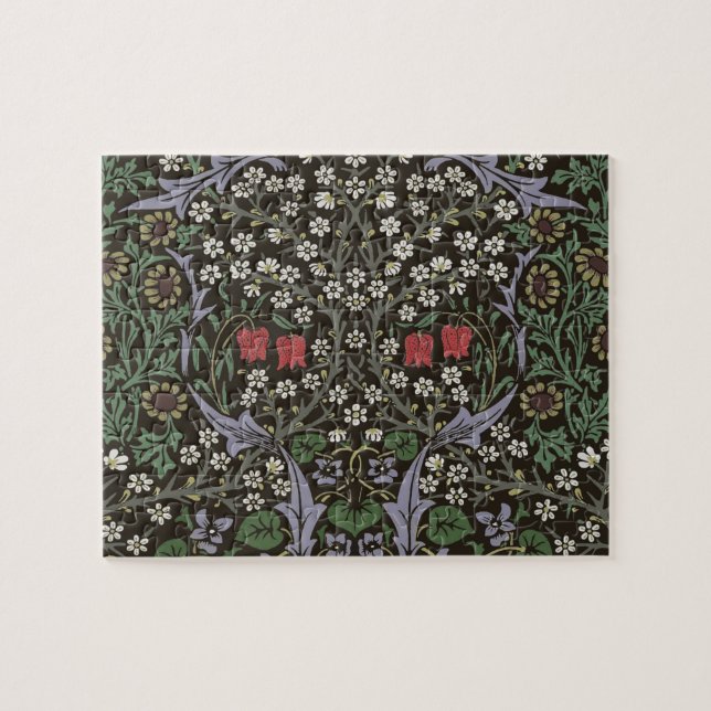 Puzzle Tapiz floral de William Morris Blackthorn (Horizontal)