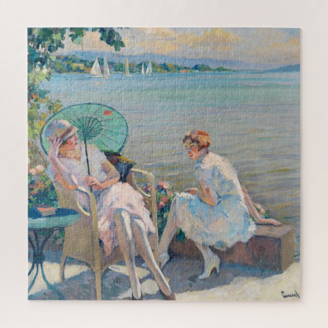 Puzzle Tarde de verano en el lago | Edward Cucuel (Vertical)