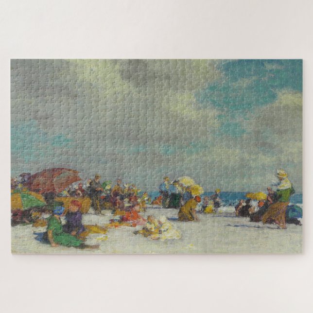 Puzzle Tarde de verano en la playa (por E.H. Potthast) (Horizontal)