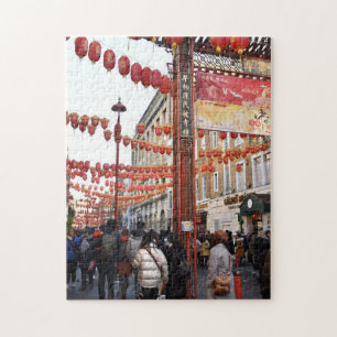 Puzzle Tarde en Chinatown, Londres, Inglaterra Reino Unid