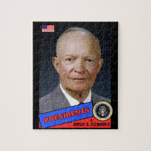 Puzzle Tarjeta de béisbol de Dwight D. Eisenhower