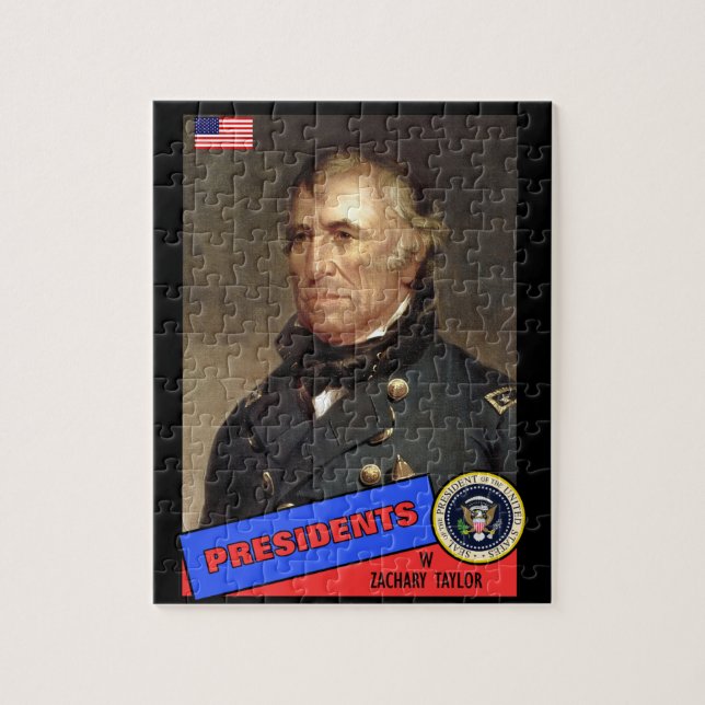 Puzzle Tarjeta de béisbol de Zachary Taylor (Vertical)
