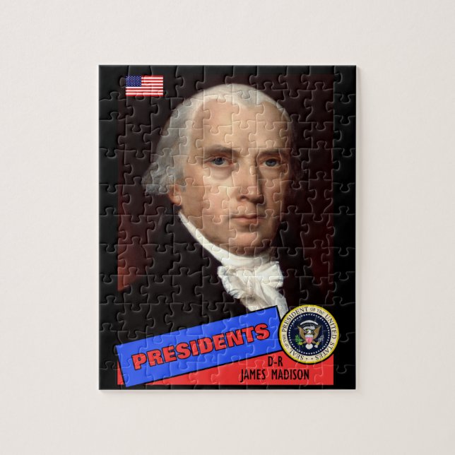 Puzzle Tarjeta de béisbol James Madison (Vertical)