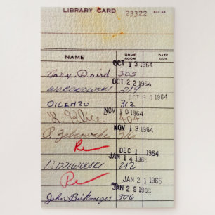 Puzzle Tarjeta de biblioteca 23322