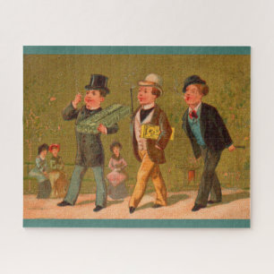 Puzzle Tarjeta de comercio victoriana cigarrillos Little