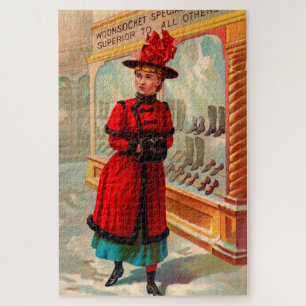 Puzzle Tarjeta de comercio victoriana: especialidades de