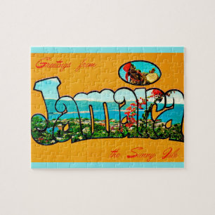 Puzzle Tarjeta de felicitación de Jamaica 8x10